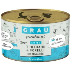 Grau Kitten viljaton kalkkuna & taimen