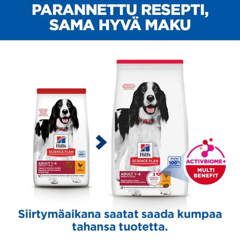 Hill's Science Plan Adult 1–6 Medium kana