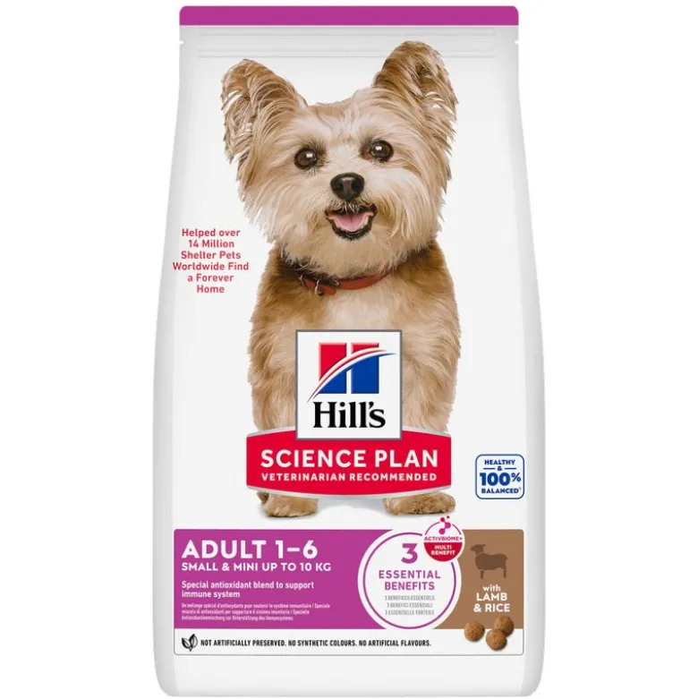Hill's Science Plan Adult 1-6 Small & Mini lammas & riisi