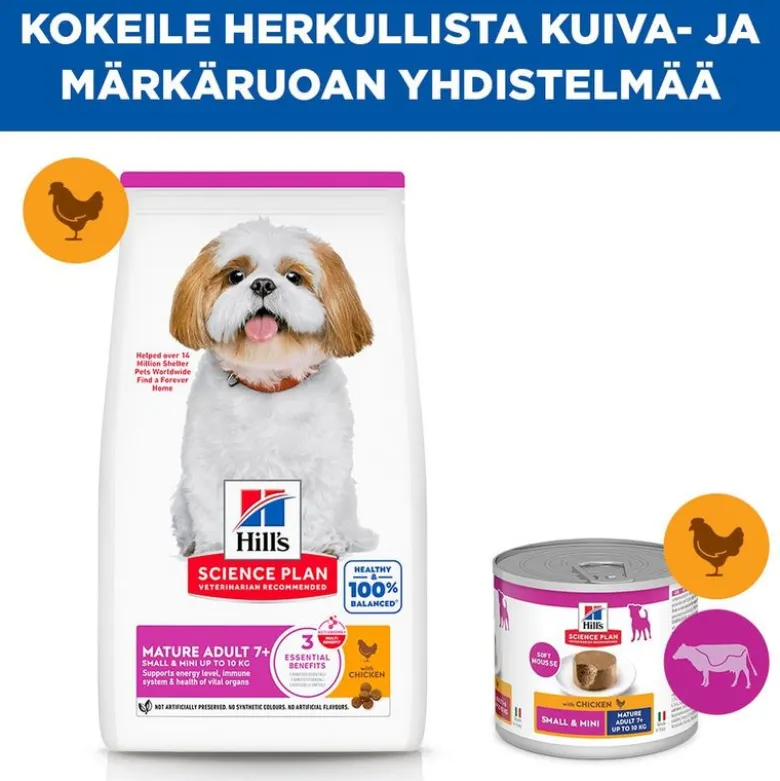 Hill's Science Plan Mature Adult 7+ Small & Mini kana