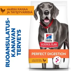 Hill's Science Plan Perfect Digestion Adult Large kana & ruskea riisi