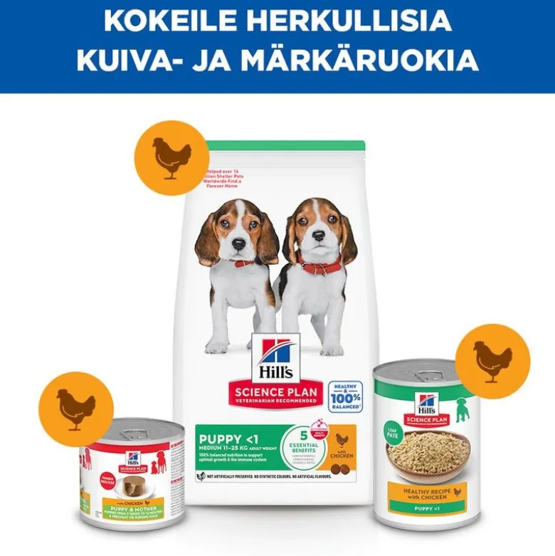 Hill's Science Plan Puppy <1 Medium kana