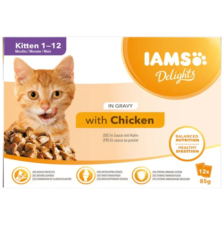 IAMS Delights Kitten in Sauce, kana
