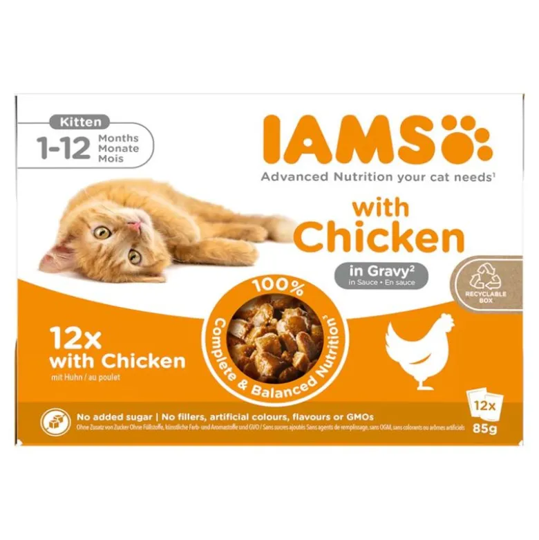 IAMS Delights Kitten in Sauce, kana