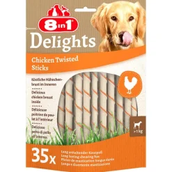 8in1 Delights Twisted Sticks kana pienikokoisille koirille