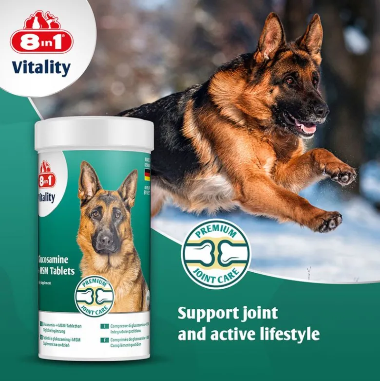 8in1 Vitality Glukosamiini + MSM -tabletit