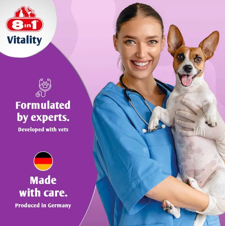 8in1 Vitality -monivitamiinitabletit pienille roduille