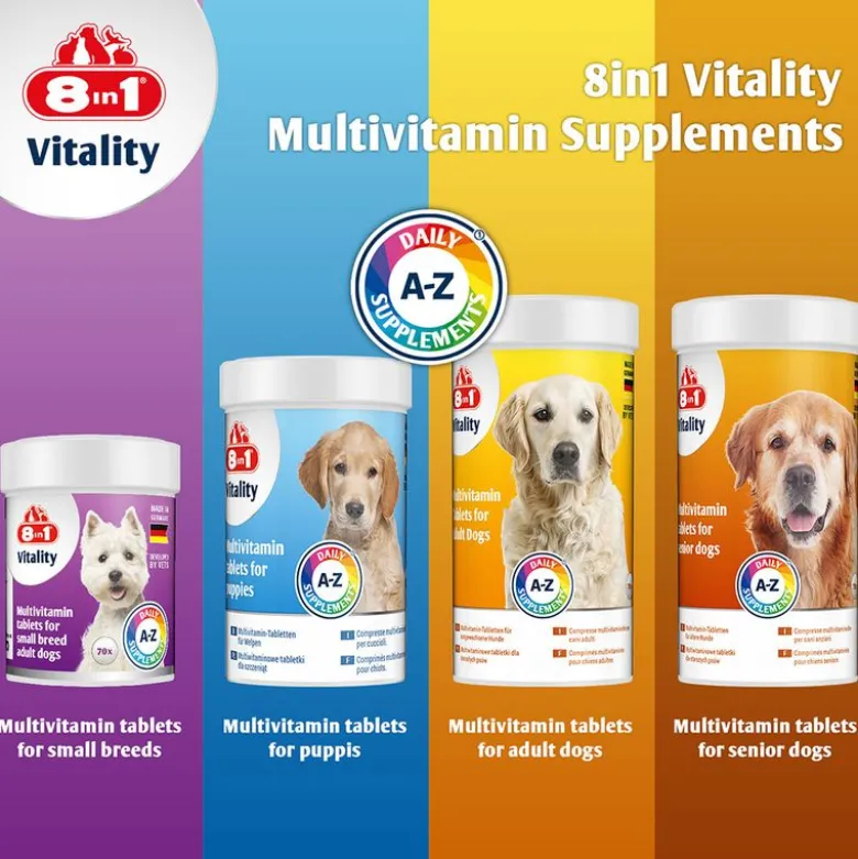 8in1 Vitality -monivitamiinitabletit pienille roduille