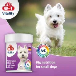 8in1 Vitality -monivitamiinitabletit pienille roduille