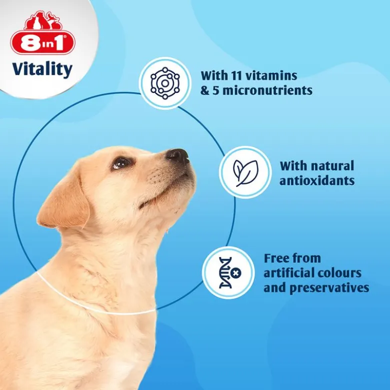 8in1 Vitality Puppy -monivitamiinitabletit