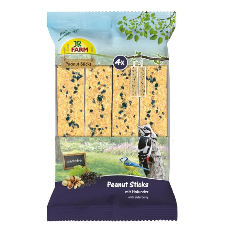 JR Farm 4x maapähkinätikut, kuoreton 640 g