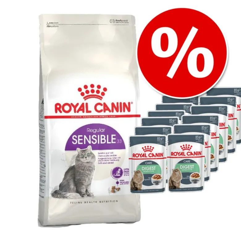 2 kg Royal Canin + 12 x 85 g Royal Canin kastikkeessa