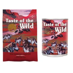 12,2 kg Taste of the Wild + 390 g yhteensopivaa märkäruokaa erikoishintaan!