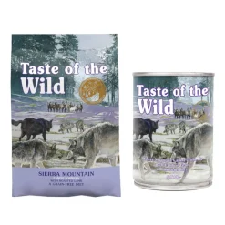 12,2 kg Taste of the Wild + 390 g yhteensopivaa märkäruokaa erikoishintaan!