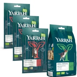 Kokeilupakkaus: 2 x Yarrah Luomu -koiranherkkuja