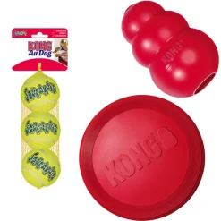 KONG-lelusetti: frisbee, KONG Classic, tennispallot