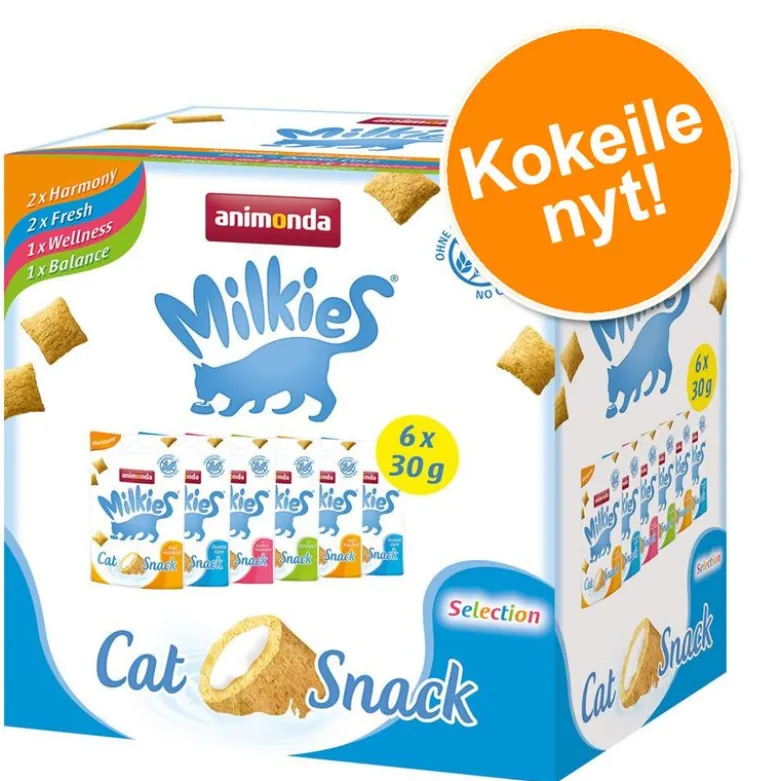 Lajitelma: Animonda Milkies -maitoherkut, neljä makua