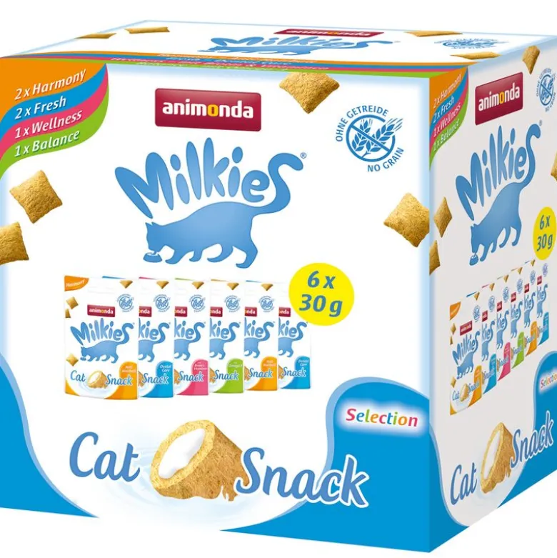 Lajitelma: Animonda Milkies -maitoherkut, neljä makua