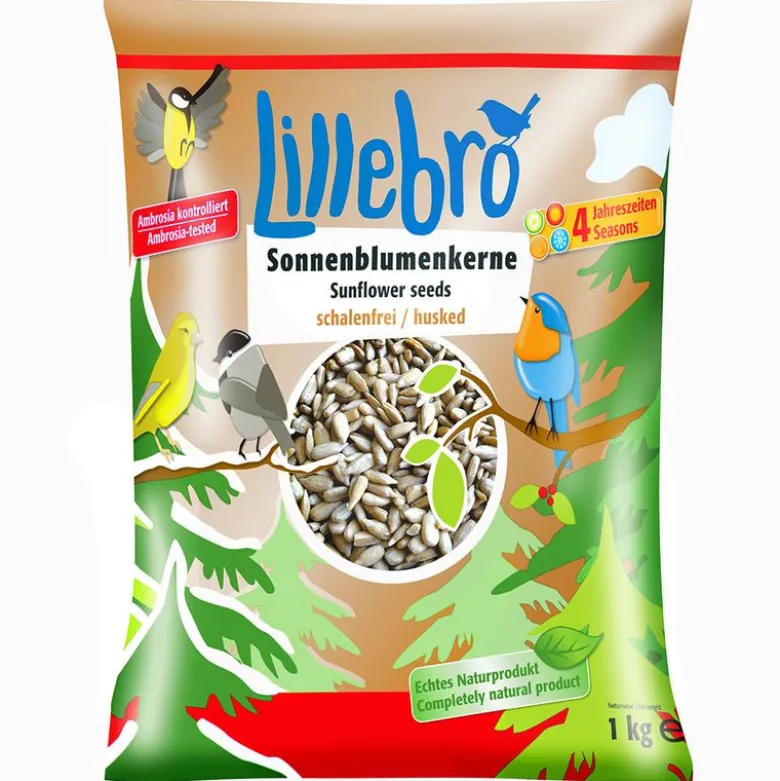Lillebro-auringonkukansiemenet, kuorittu