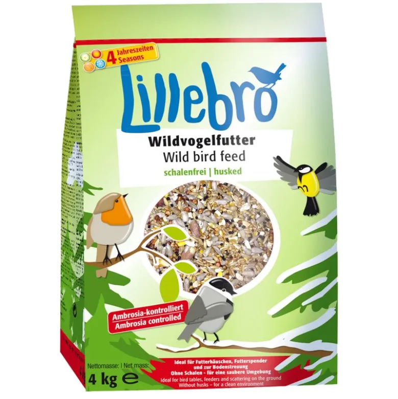Lillebro-linnunruoka, kuorittu