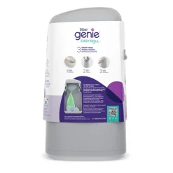 LitterLocker by Litter Genie® Easy Roll -kissanhiekkaroskis, harmaa