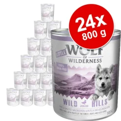 Little Wolf of Wilderness -megapakkaus 24 x 800 g