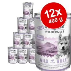 Little Wolf of Wilderness -säästöpakkaus 12 x 400 g