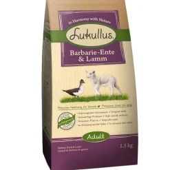 Lukullus-kokeilupakkaus: 1,5 kg + 6 x 400 g märkäruokaa