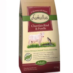 Lukullus-kokeilupakkaus: 1,5 kg + 6 x 400 g märkäruokaa