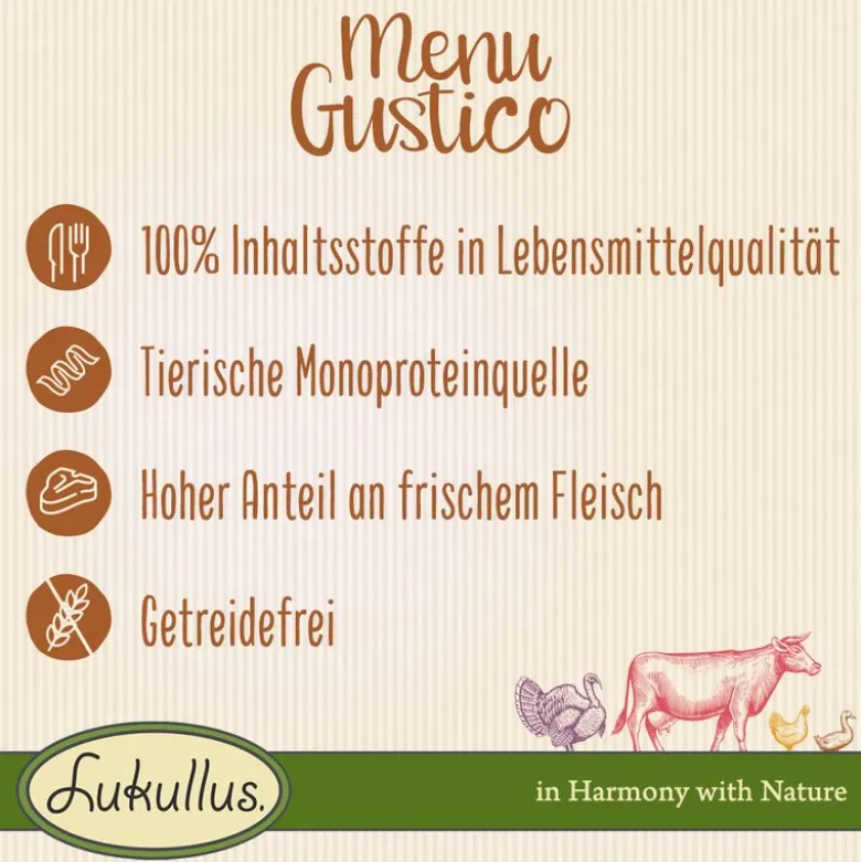 Lukullus Menu Gustico – lohi, porkkana, alfalfa ja pinaatti