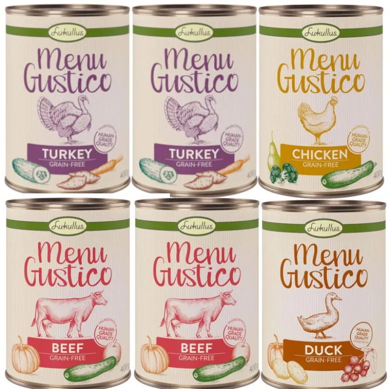 Lukullus "Menu Gustico" -säästöpakkaus 24 x 400 g