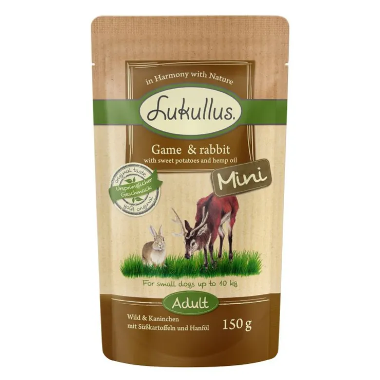 Lukullus Mini Pouches -säästöpakkaus 48 x 150 g