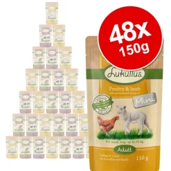 Lukullus Mini Pouches -säästöpakkaus 48 x 150 g