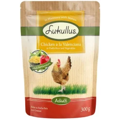 Lukullus-tuorepussit kanaa ja paellariisiä & kasviksia 6 x 300 g