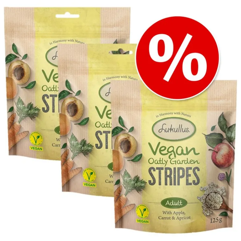 Lukullus Vegan Oatly Garden Stripes omena, porkkana & aprikoosi