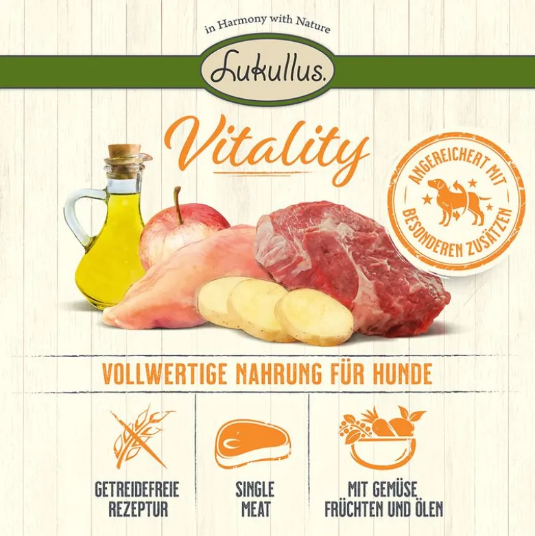 Lukullus Vitality immuunijärjestelmän tukeminen: villisika (viljaton)