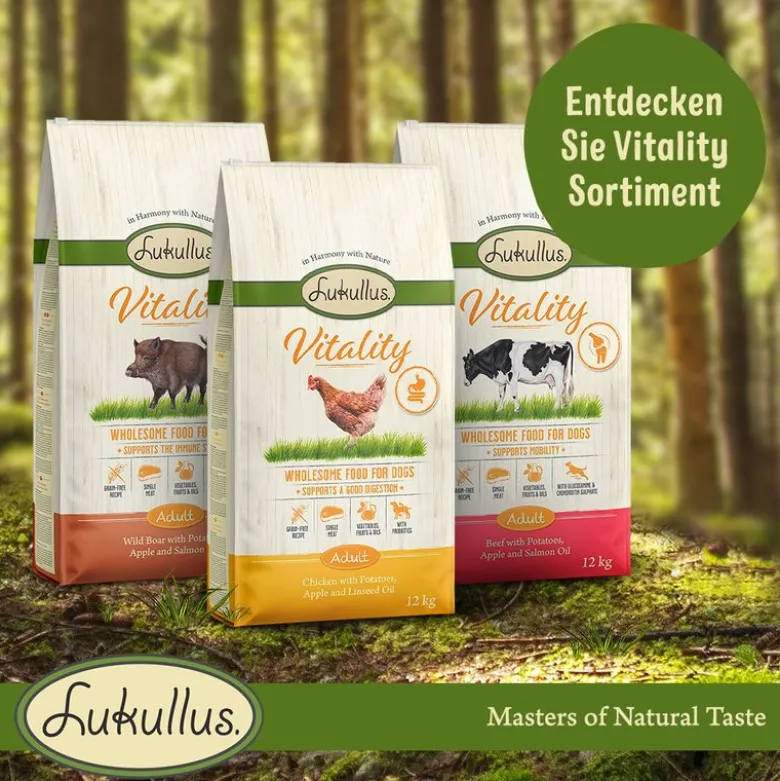 Lukullus Vitality immuunijärjestelmän tukeminen: villisika (viljaton)