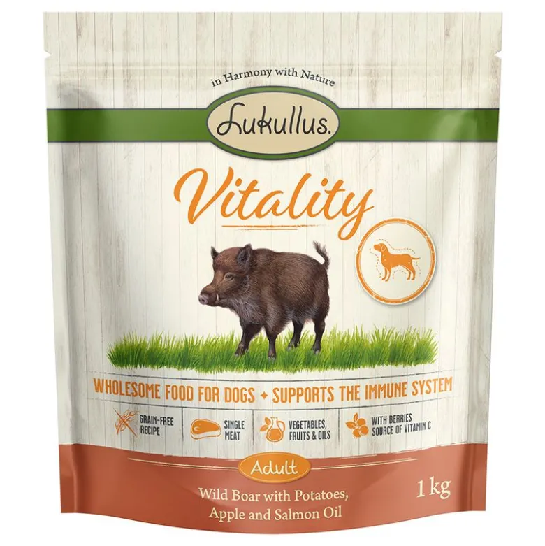 Lukullus Vitality immuunijärjestelmän tukeminen: villisika (viljaton)