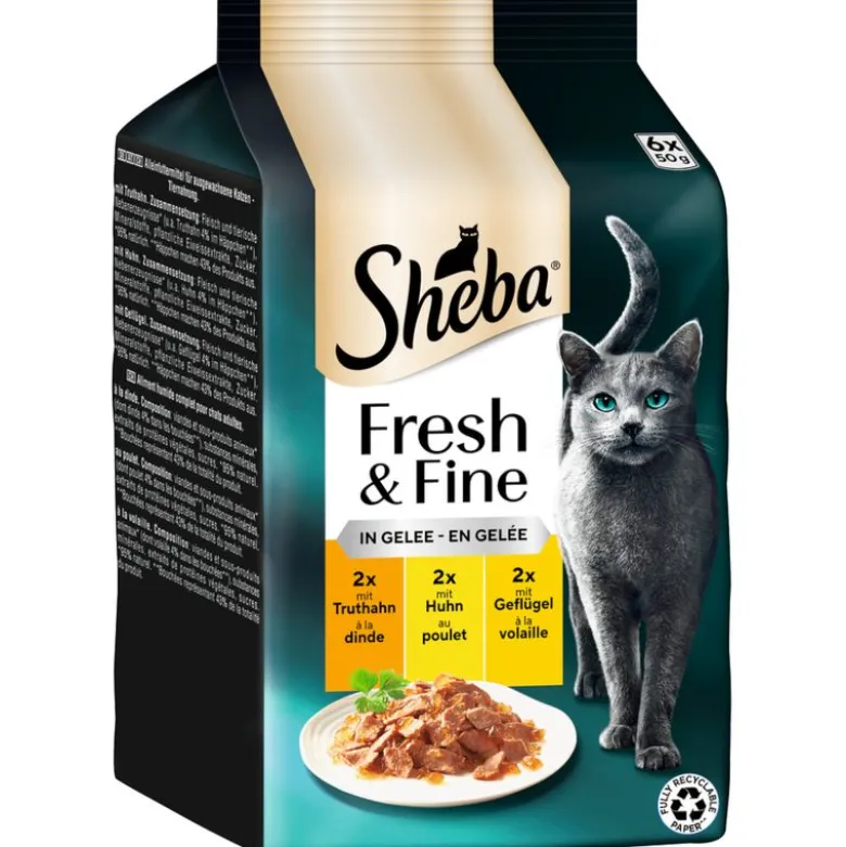 Multipack Sheba Fresh & Fine tuorepussit 6 x 50 g