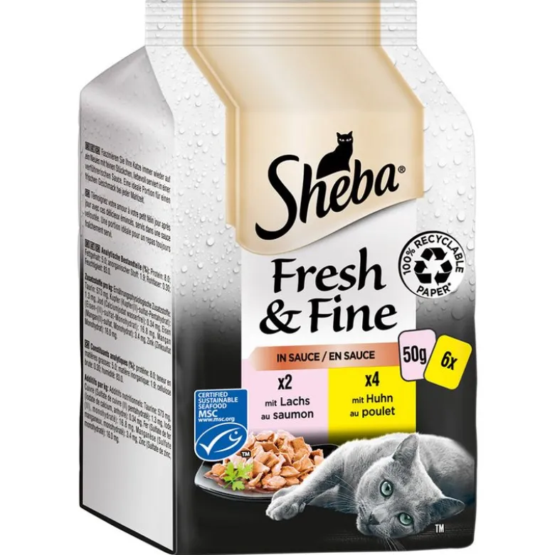 Multipack Sheba Fresh & Fine tuorepussit 6 x 50 g