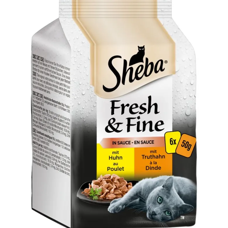 Multipack Sheba Fresh & Fine tuorepussit 6 x 50 g