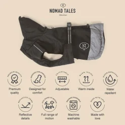 Nomad Tales Bloom -koiran takki musta