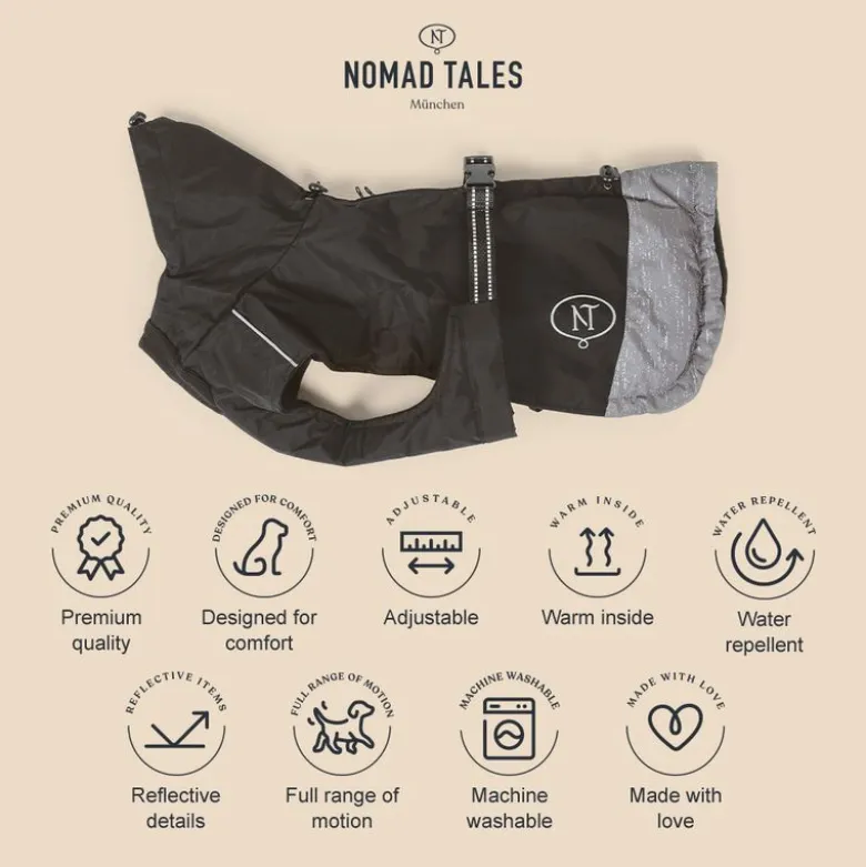 Nomad Tales Bloom -koiran takki musta