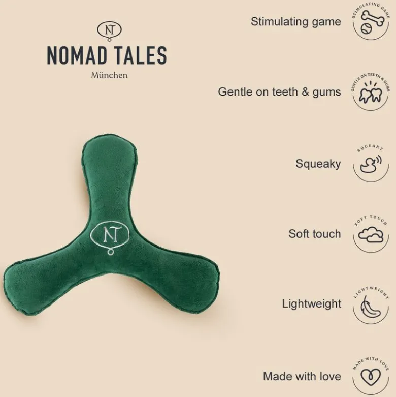 Nomad Tales Blush -bumerangi plyysiä