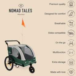 Nomad Tales Spirit -pyöräperävaunu sähköpyörälle