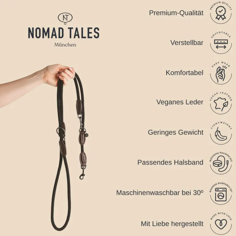 Nomad Tales Spirit -talutushihna, tangerine