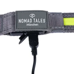 Nomad Tales Spirit USB LED -hihna neonkeltainen & harmaa