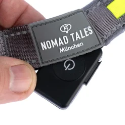 Nomad Tales Spirit USB LED -hihna neonkeltainen & harmaa