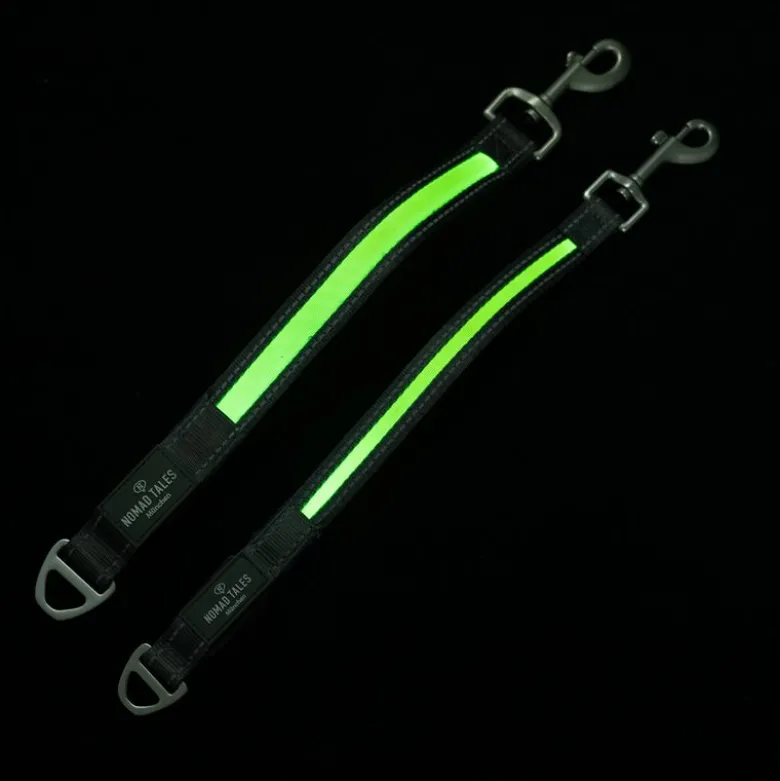 Nomad Tales Spirit USB LED -hihnanpidennys, neonkeltainen ja harmaa