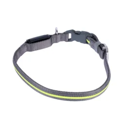 Nomad Tales Spirit USB LED -nailonkaulapanta, neonkeltainen ja harmaa